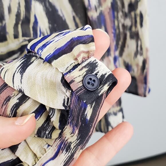 Urban Outfitters Chiffon Peasant Blouse - Picture 7 of 10